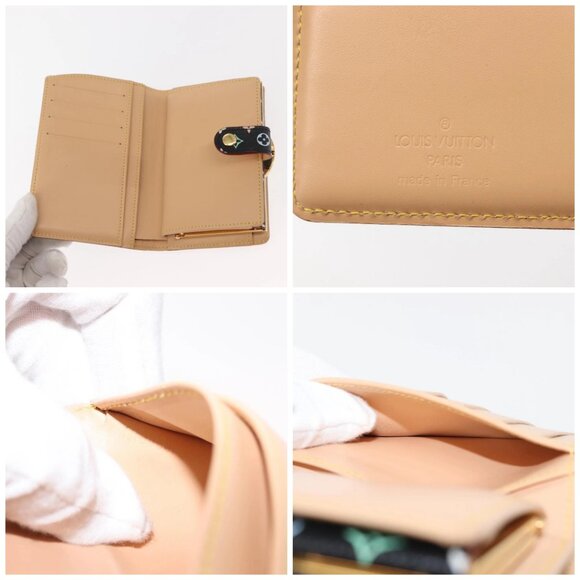 LOUIS VUITTON Multicolor Portefeuille Viennois Wallet Black M92988 Auth 146412 - Picture 15 of 16